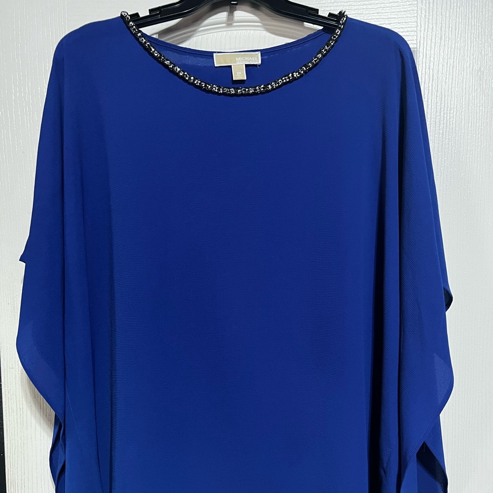 Michael Kors womens Blue blouse 2X